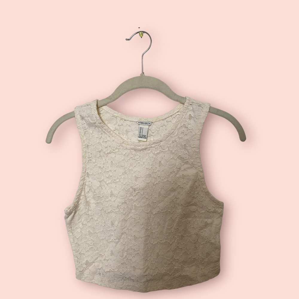 FREE W/ PURCHASE!! Off White Crop Top